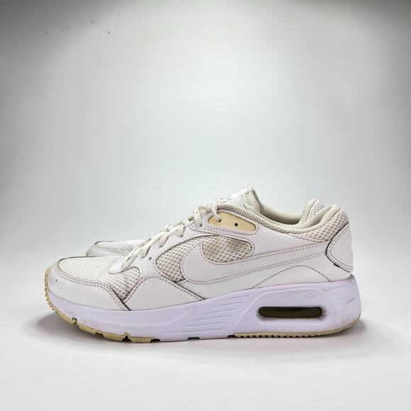 Nike Air Max SC Triple White Photon Dust Athletic Running Shoes Women Size 8 - Picture 2 of 9